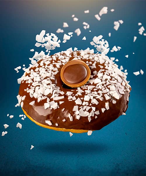 Image Chocolate and Coconut Donut