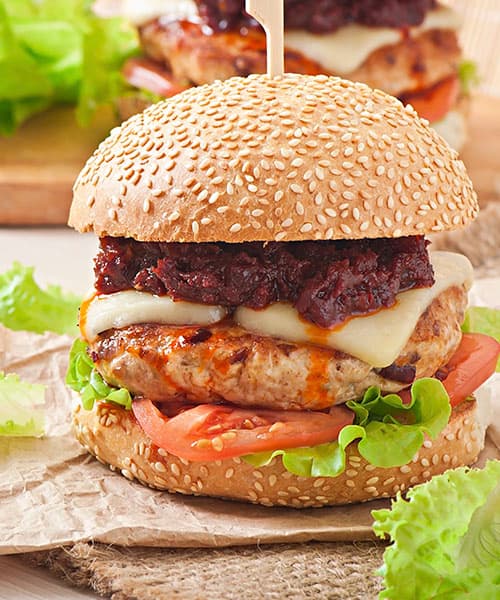 Image Chicken and Chili Burger