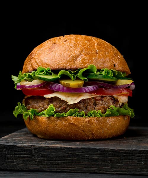Image Cheese and Pickles Burger