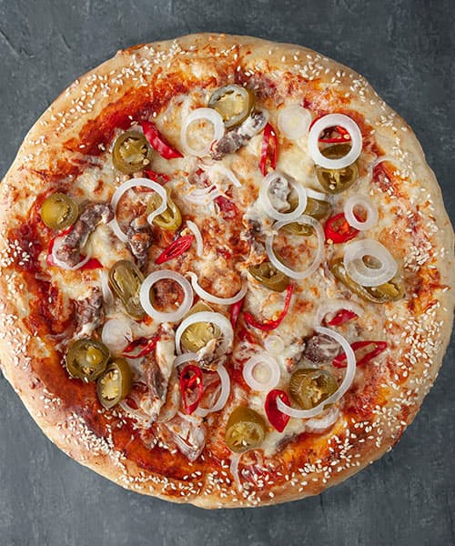 Image Spicy Pizza with Double Cheese