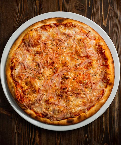 Image Ham and Cheese Pizza