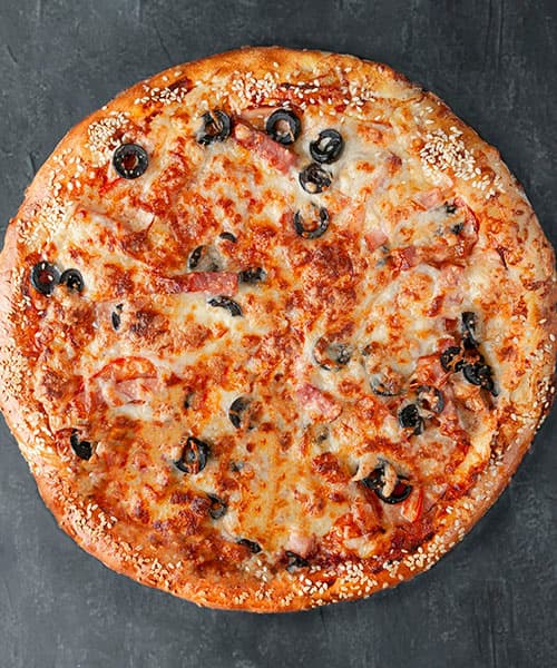 Image Olives and Cheese Pizza